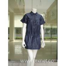 上海聚荣服装设计有限公司-女士长款短袖衬衣